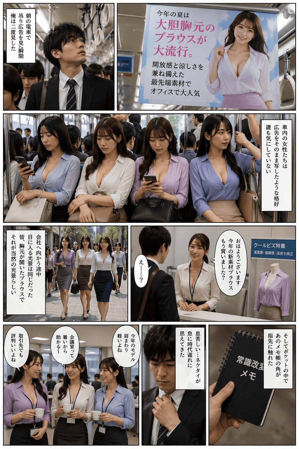 意外にも「着衣のまま胸元大開き」は通って描いてくれるという気づき。