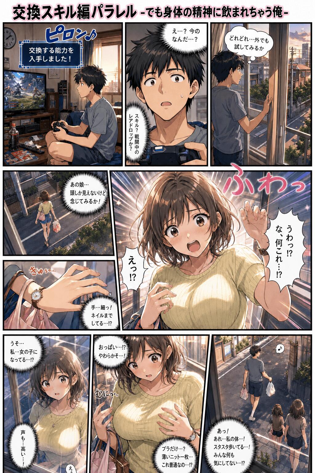 最初のボディチェックシーンが一向に描けないので、むしろ成り行きで進めてみた